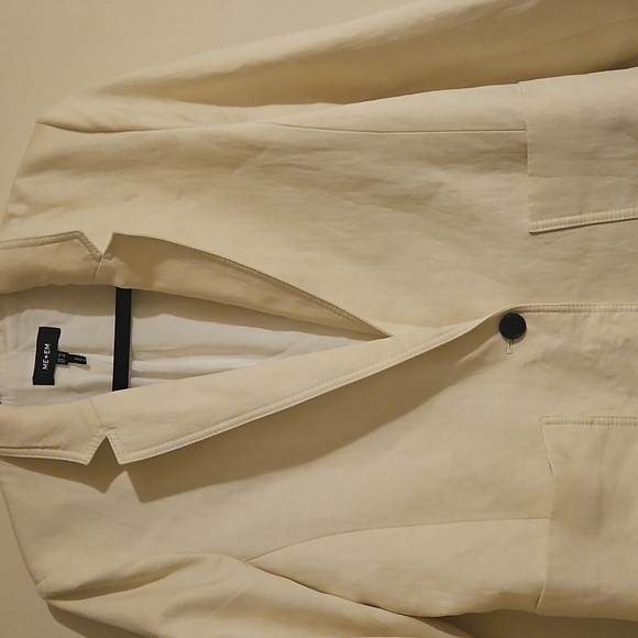 ME + EM ivory single button blazer size 6 - Picture 3 of 9